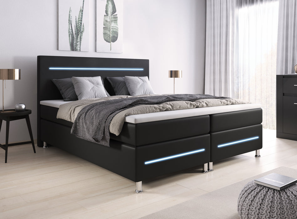 Lit boxspring Séjour avec éclairages LED