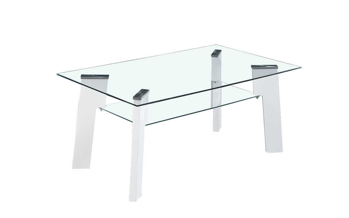 Table basse en verre trempé Rico - design moderne